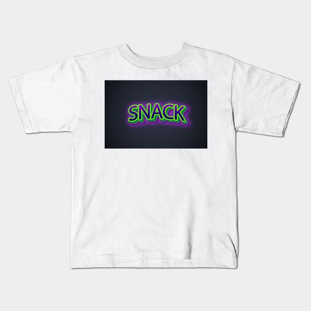 SNACK Kids T-Shirt by sonnycosmics